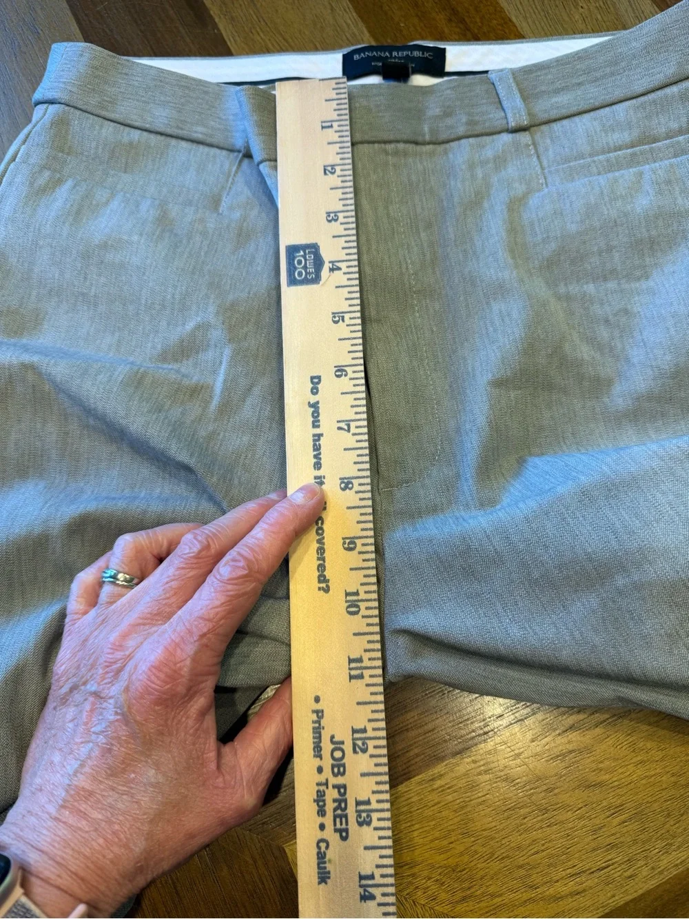 Banana Republic High Rise  Sloan Gray Dress Pants 12  Tall new with tag